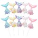 thumbnail image 1 of 10pcs Sequins Mermaid Tail Cupcake Toppers Girls Birthday Cake Decorations, 1 of 4