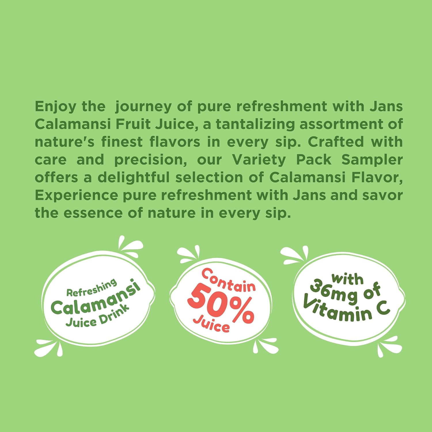 Jans 50% Calamansi Juice Drink 16.9 oz (Pack of 12)