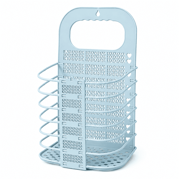 Portable Hanging Storage Basket, Plastic Bedside Organizer Bin with Hooks, Multifunctional Hanging Basket for Dorm Room, Bathroom, Kitchen and Bedroom Storage