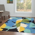 thumbnail image 2 of Linon Home Decor Trio Area Rug Collection, Aqua and Ivory, 5' x 7', 2 of 3