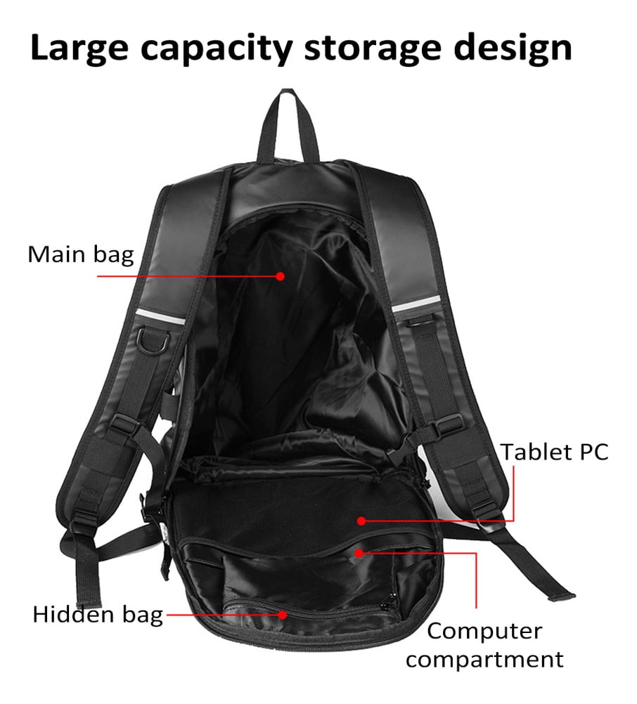 Applicable to Men's Bicycle Helmet Backpack, Large Capacity