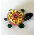 thumbnail image 1 of Figurine de Tortue Rouge/jaune en Verre, 1 of 1