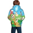 thumbnail image 6 of Kll Unisex Kids Boys Girls Hooded Pocket Pullover Hoodies-Farm Animals, 6 of 9