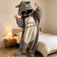 thumbnail image 3 of Funny Cartoon Coral Fleece Women’s Onesie Thickened Lazy Style Hoodless Jumpsuit Sleepwear, Cute Cartoon Style Collar‑Free Women Pajama for Home Rest & Daily Relax, 3 of 5