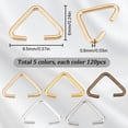 thumbnail image 2 of 1 Box 600Pcs Triangle Jump Rings Pinch Clip Bails Open Jump Rings Bulk Triangle Open Ring Pinch Bails Connector Rings for Jewelry Making Accessories DIY Earrings Bracelet Necklace Supplies DIY, 2 of 9