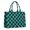 Blue and Black Checkered Pattern, variant on Blue and Black Checkered Pattern Tote Bag, Travel Tote Purse with Interior Pockets & Top Handle, Large Capacity Gifts for Women Men,15.7 X 5.1 X 13 Inches