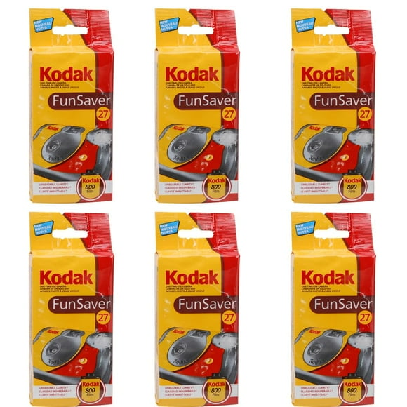 Kodak Fun Saver Single Use Camera (6-Pack) Bundle (6 Items)