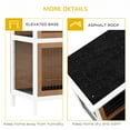 thumbnail image 6 of PawHut 54" 2-Story Large Rabbit Hutch Bunny Cage Wooden Pet House Small Animal Habitat with Lockable Doors, No Leak Tray and Waterproof Roof for Outdoor/Indoor Brown, 6 of 9