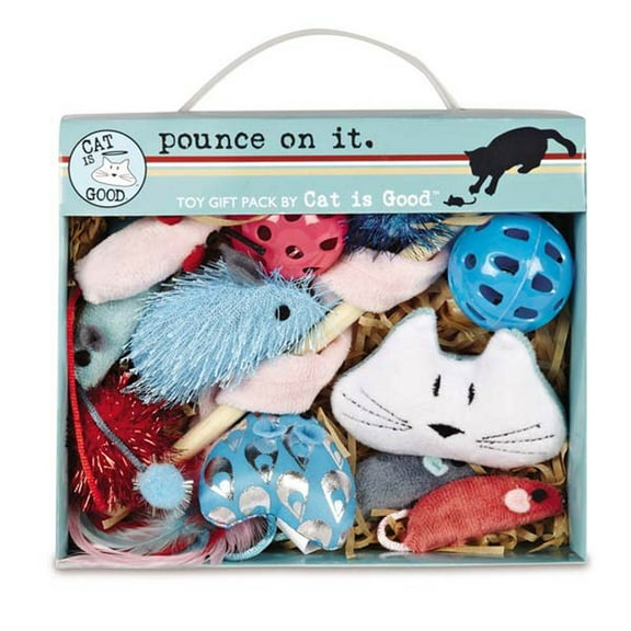 Cat is Good™ "Pounce on It" 12-Piece Cat and Kitten Toy Gift Pack