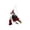 A001- Red, variant on Flying Witch Halloween Decor 10 Inch Red Sequin Hanging Ornament Witch Broom Decor Hanging Halloween Decoration for Indoor Outdoor Home Party Porch 1 Pack