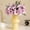 Pink, variant on Artificial Flowers 6 Heads Trumpet Stem, Faux Floral Fabric Arrangement for Home Decor, Lifelike Fake Plants for Wedding Centerpiece, Office Table Vase Accents, 19.29 Inch Single Stem