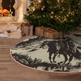 thumbnail image 5 of Balery Western Desert Cowboy Printed Christmas Tree Skirt , Merry Christmas Party Christmas Tree Decoration,Adjustable Tree Skirt-36", 5 of 6