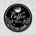 thumbnail image 4 of Craftnamesign Personalized Coffee Bar Metal Wall Art LED Light, Custom Coffee Shop Name Sign, 4 of 5