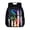 American Flag Pattern, variant on Lightweight Preschool Bookbag for Kindergarten Travel, Ocean Life Print Solid Preschool Toddler Backpack 13.5"
