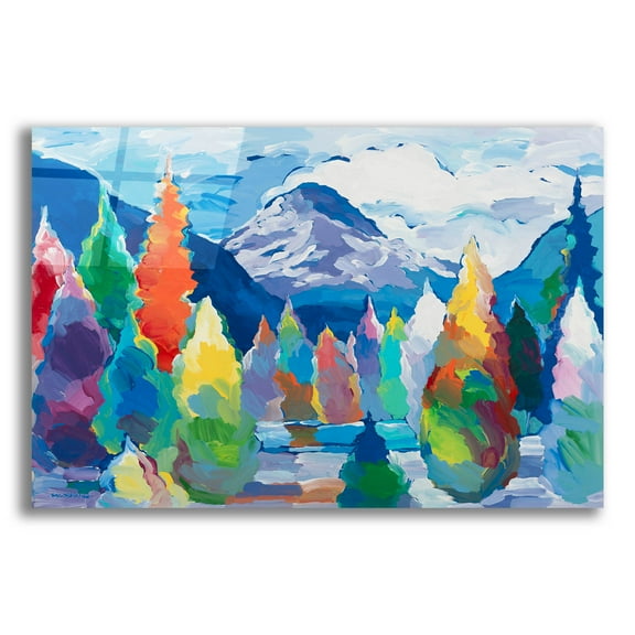 Epic Art 'Glacier Legacy #5' by Hooshang Khorasani, Acrylic Glass Wall Art, 16"x12"