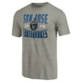 thumbnail image 2 of Men's Gray San Jose Earthquakes Antique Stack Tri-Blend T-Shirt, 2 of 3
