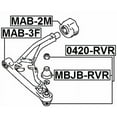 thumbnail image 2 of Febest REAR BUSHING, FRONT CONTROL ARM # MAB-2M OEM MB633003, 2 of 2