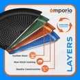 thumbnail image 3 of Molde para pizza Emporio Kitchen, redondo, acero al carbono, 40 cm, 3 of 9