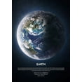 thumbnail image 2 of Design Fabrikken 18x24 White Modern Wood Framed Museum Art Print Titled - Earth, 2 of 4