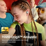 TOZO A1 Mini Earbuds Wireless Bluetooth Headphones, 32H, AI Noise Cancelling Mic, Stereo Bass, Clear Calls, Lightweight IPX5 Waterproof, App 32EQ, Green