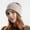 Beige, variant on Dyfzdhu Knit Hat Autumn Winter Travel Solid Color All Breathable Pile Girl Ear Protector Moon