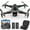 Black, variant on F167 Drone with Camera, Obstacle Avoidance, Brushless Motor, Optical Flow Sensor, 2 Batteries, Black