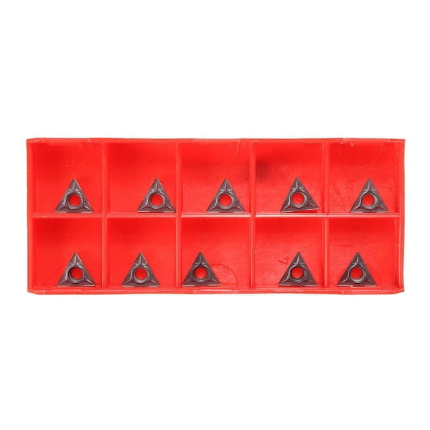 10Pcs TCMT110204 VP15TF CNC Blade, Se Utiliza Principalmente para el Mecanizado de material acero, Acabado de material acero Inoxidable y Semiacabado en kusrkot Insertos de carburo de torno