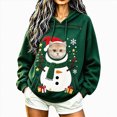 thumbnail image 2 of Pet Hoodie With Cat Dog Pouch Christmas Pet Carrier Costume Oversized Fall Winter, 2 of 8