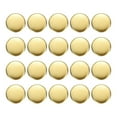 thumbnail image 1 of Uxcell 20pcs Botones Redondos Metálicos de 15mm Botones de Costura de Latón, Dorado, 1 of 6