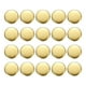 thumbnail image 1 of Uxcell 20pcs Botones Redondos Metálicos de 15mm Botones de Costura de Latón, Dorado, 1 of 6