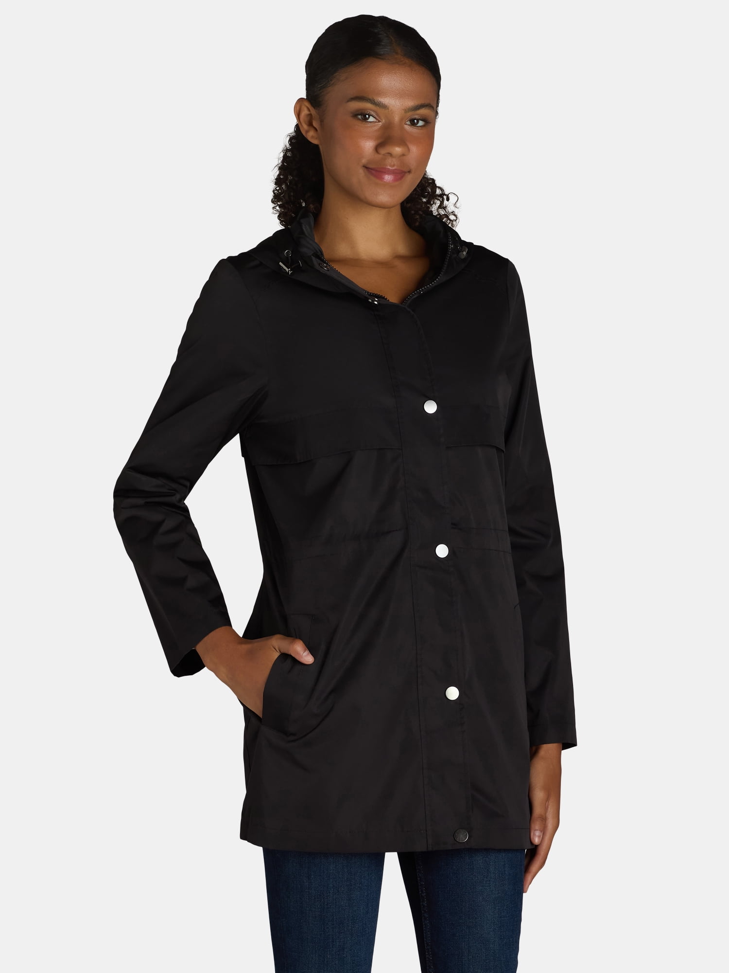 Time and Tru Women's and Women's Plus Lightweight Anorak Time and Tru Women's and Women's Plus Lightweight Anorak