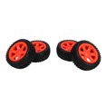 thumbnail image 4 of RC Tires And Wheels, RC Rubber Tyre 4PCS Red Better Grip Stable  For 1/16 Scale Car Model, 4 of 8
