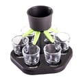 thumbnail image 1 of Dispensador de vinos Dispensadores a prueba de derrames portátiles para exteriores Festival de fiesta de playa Celebración Herramientas de beber con 6 gafas Eigraketly HA011867-00, 1 of 7