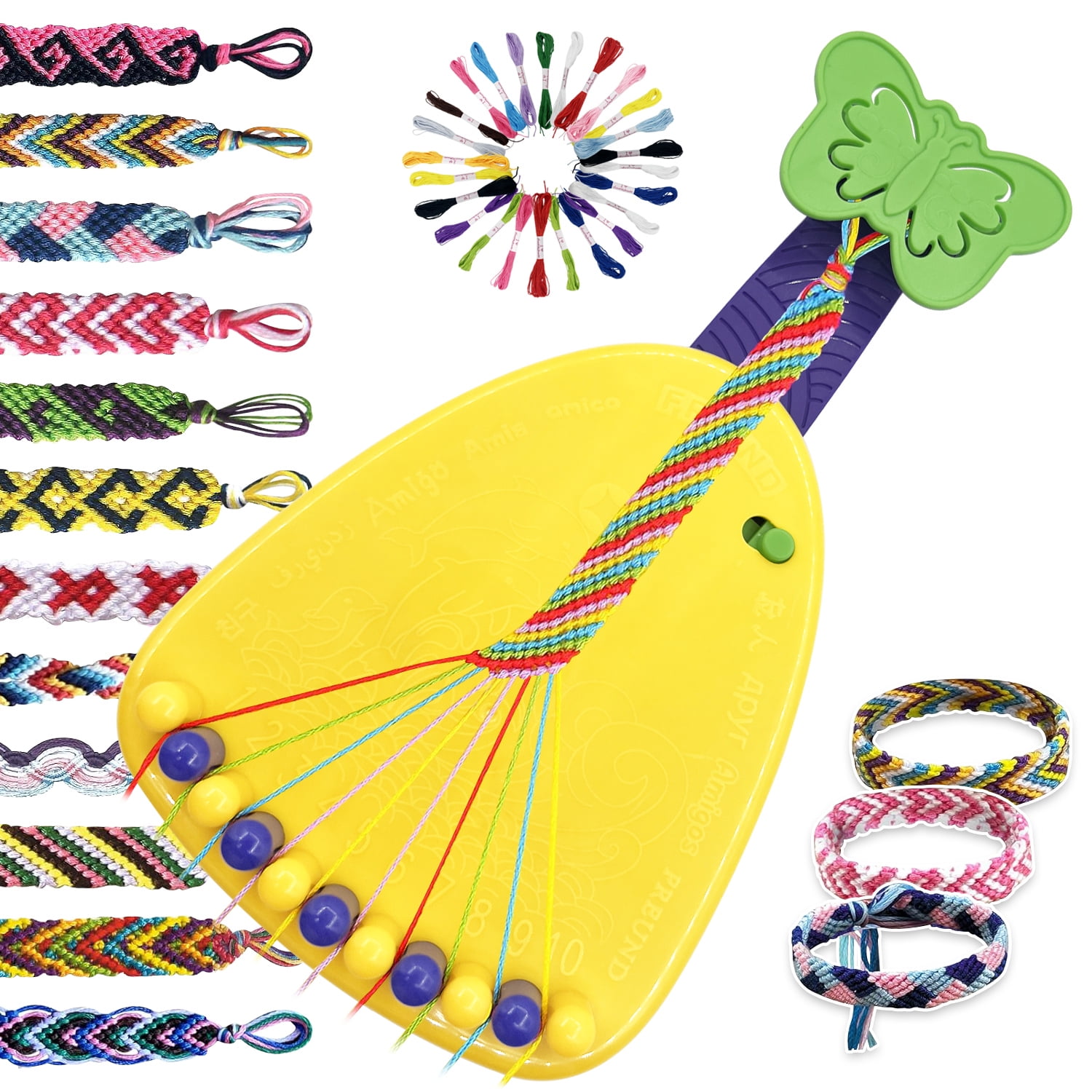 Hello Hobby Butterfly Bracelet Kit includes 420 Beads and Cord to