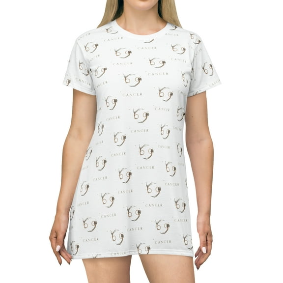 Cancer Zodiac T-Shirt Dress