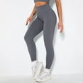 thumbnail image 2 of LYXSSBYX Yoga Leggings for WomensWomen's European and American Seamless Thread Hip Upset Yoga Pants Sports Running Fitness Pants Nine Part Tight Yoga Pants Yoga Pants Yoga Shorts, 2 of 7