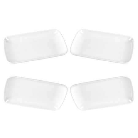 

Melamine Food Plates Square Cuisine Plates Practical Snack Food Plates Barbecue Plates Steak Plates4Pcs Kitchen Food Containers Square Cuisine Plates Practical Snack Food Plates
