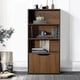 thumbnail image 1 of Independent display stand furniture, three-layer display cabinets with double doors, book and photo storage cabinets, family storage and organization-style storage racks, 1 of 21