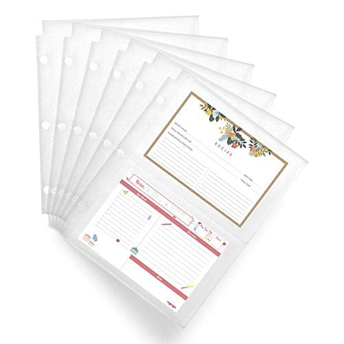 Recipe Card Sheet Protectors