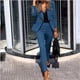 thumbnail image 5 of Traje de mujer, traje de personalidad de temperamento, traje de dos piezas de moda de color sólido de primavera y otoño., 5 of 6