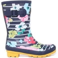 thumbnail image 2 of Joules Molly Welly Women's Stripe Floral Printed Waterproof Boot In Navy Size 11, 2 of 6
