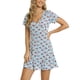 thumbnail image 5 of Minnieouse Vestidos con cuello en V para dama Estampado de flores rotas Tallas múltiples Mujeres sexy Vestido con estampado Trabajo Fiesta de Caqui S 2piezas Minnieouse CBP375213, 5 of 6