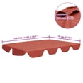 thumbnail image 2 of vidaXL Replacement Canopy for Garden Swing Terracotta 150/130x105/70cm, 2 of 4