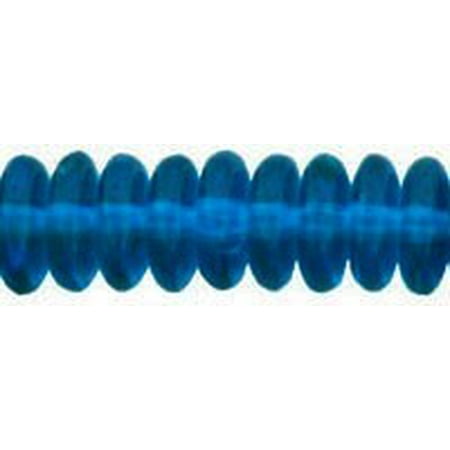 - Czech Pressed Glass Rondelle 6x2mm Capri (50)