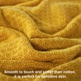 thumbnail image 6 of Flxxie Natural Bamboo Fiber Blanket, Breathable Hygroscopic Blanket for Hot Sleepers, Yellow, 51"x67", 6 of 6
