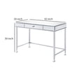 thumbnail image 5 of Benjara Rectangular Storage Writing Desk, Pink-Color:White, 5 of 5