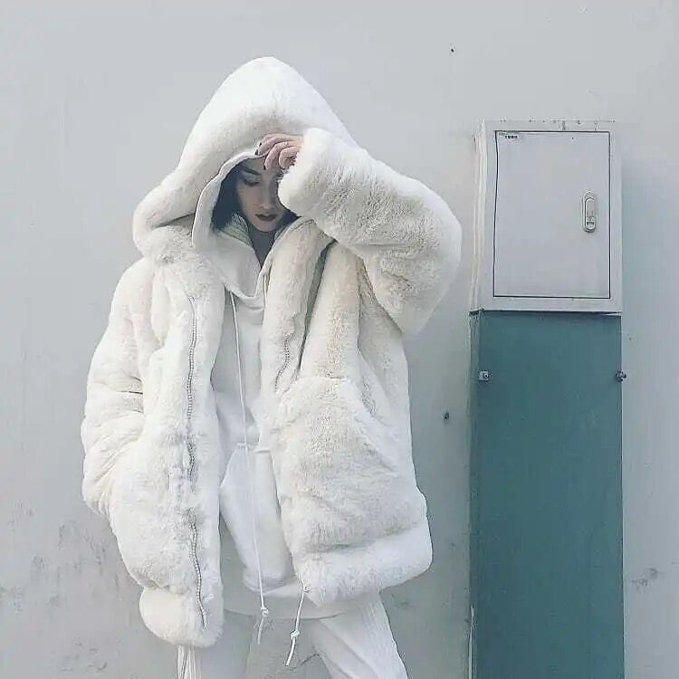 Faux mink fur jackets for women 2023 thickened mink Fleece Coats