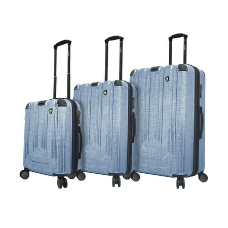 Leather Italian Genuine Luggage Set - Mia Toro ITALY Macchiolina Polish Hardside Spinner 3 Piece Luggage Set