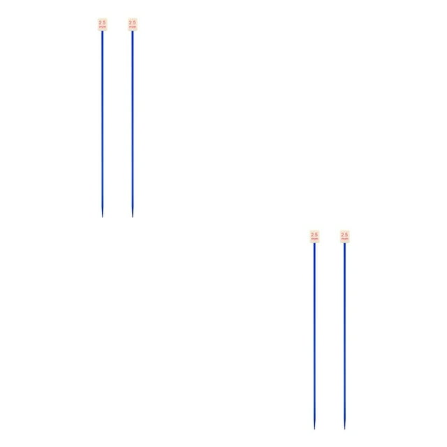serony Color Random Single Pointed Knitting Needles Sweater Weaving Needle Handknitting Tool Home Supplies 13.78 Inch 2.5mm 2Set