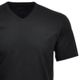 thumbnail image 3 of RAGMAN Camiseta para hombres, paquete de 2 - 1/2 manga, camiseta interior, Cuello en V Negro 2XL (2X-Large), 3 of 3